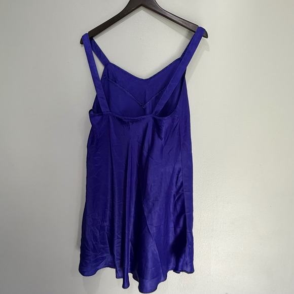 Avon Style Women's Purple Sleeveless Mini lingerie Tie Detail - Picture 4 of 6